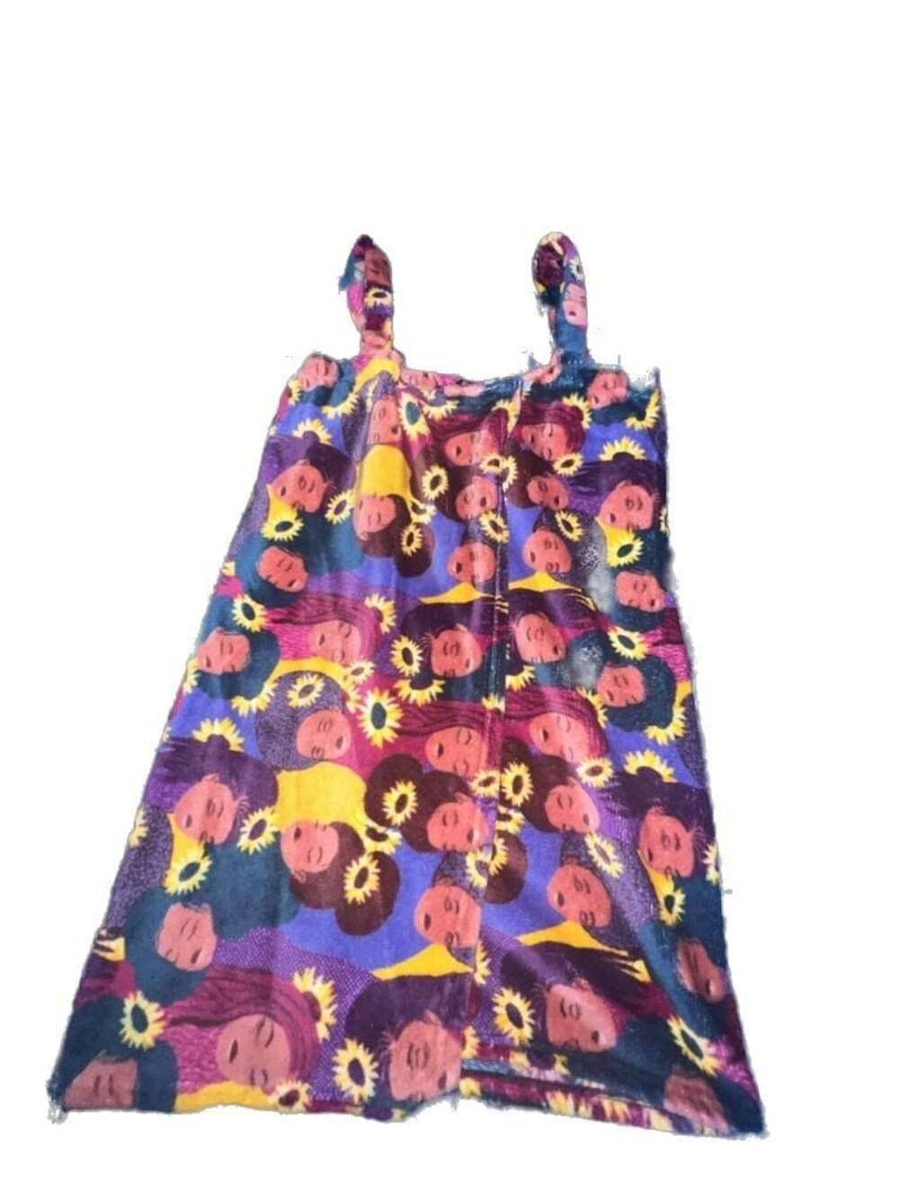 Make It Shray Sunflower Print Fleece Bath Wrap